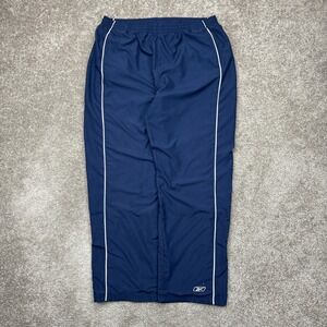 Vintage Y2K‎ Reebok Baggy Navy Blue Striped Track Pants Large